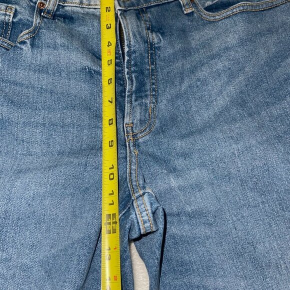 Old Navy High Rise Curvy O.G. Straight Jean Women 32x27 size 16 Blue Denim - Picture 4 of 8